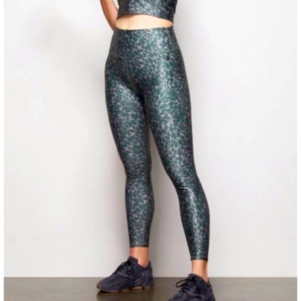 Good American Athletic High Rise Leopard Print Yoga Pants Women’s Size 0 (XS)